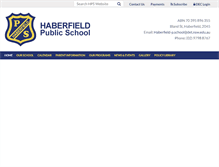 Tablet Screenshot of haberfieldpublicschool.com